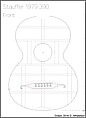 Guitar, Johann Anton Stauffer (Austrian), Spruce, maple, Austrian